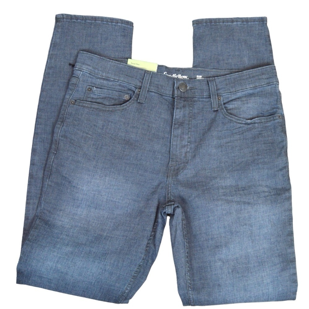 Goodfellow Total Flex Lightweight Premium Denim Dress Jeans, Size 34x34 NEW‎